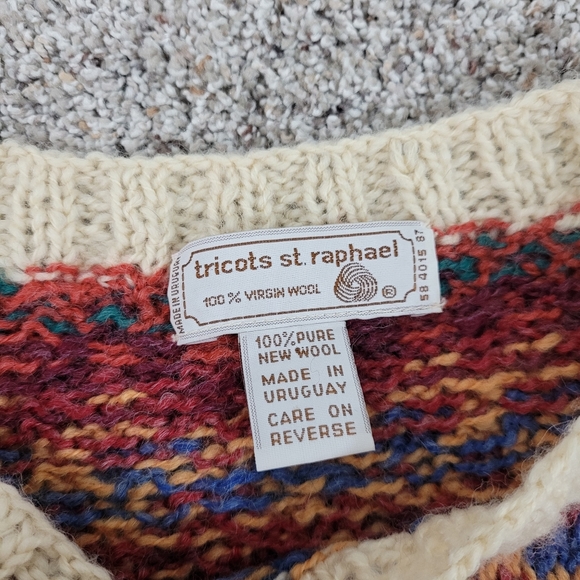 Tricots St Raphael Virgin Wool Crewneck Sweater Mens Medium - Picture 5 of 6